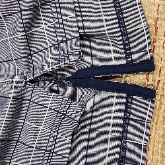 DANIEL Cremieux Blue Square Print Polo Shirt - Picture 9 of 9